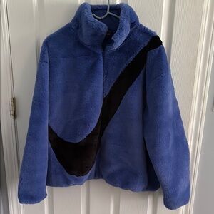 Nike Blue and Black Women's Jacket